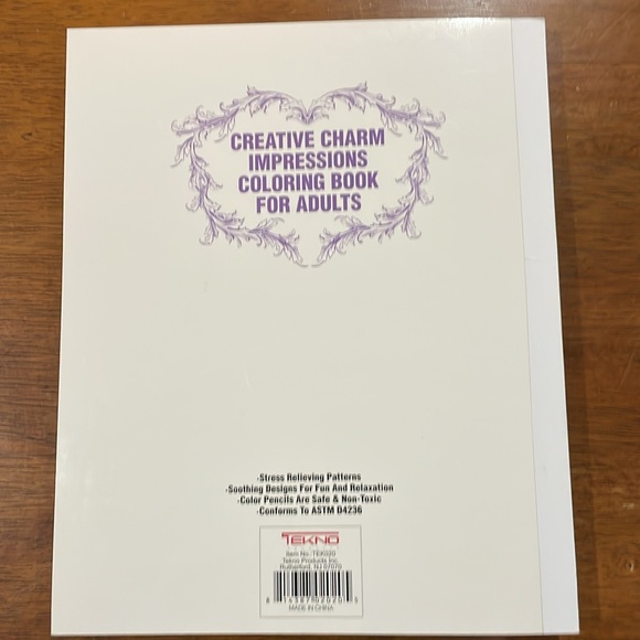 Creative Charm Coloring Book Adults Stress Relief - Picture 5 of 9